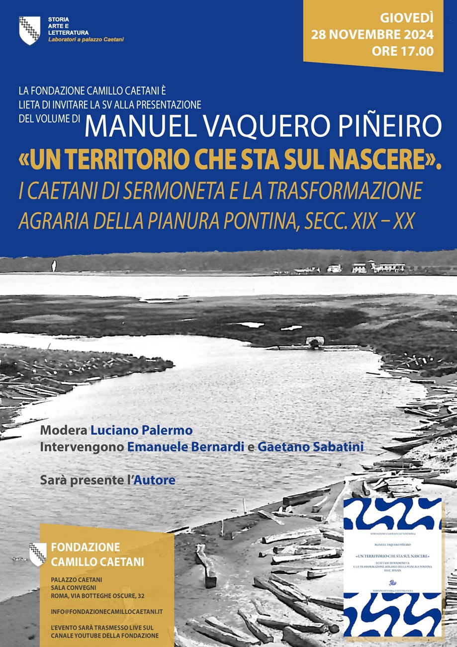 Presentazione del volume di Manuel Vaquero Piñeiro alla Fondazione Caetani (Roma, 28 novembre&nbsp;2024)