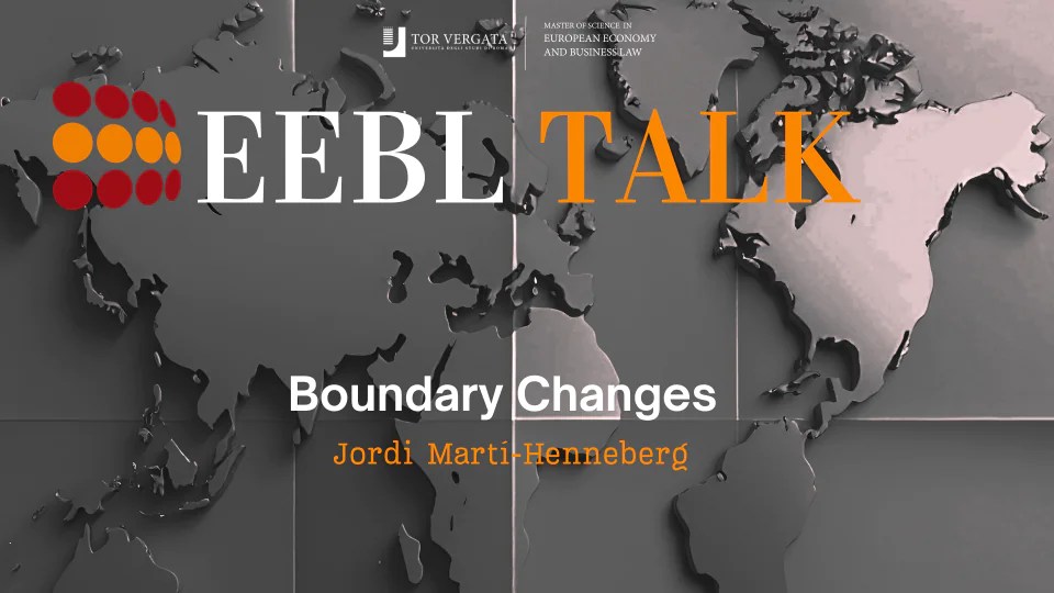 EEBL Talk (26 March  – University of Rome Tor&nbsp;Vergata)